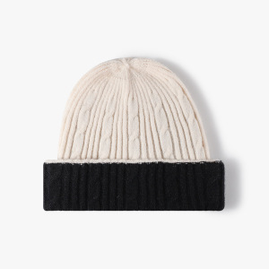 Bonnet En Laine Et Polyester Simple Series Daily De Couleur Mélangée h5 