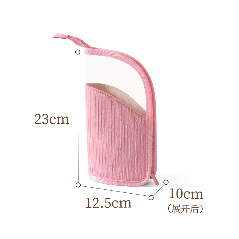 Trousses À Maquillage En Pvc Patchwork Uni Couleur Simple Pour Tous Les Jours Image6