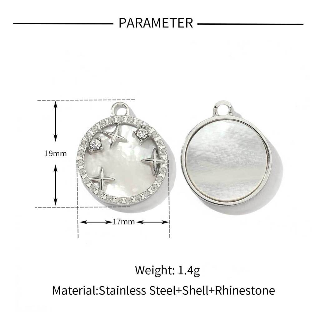 Pendentifs Pour Femmes En Forme De Cœur, En Acier Inoxydable, Étanches, Couleur Or, Ornés De Strass 