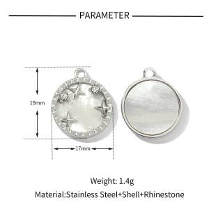 Pendentifs Pour Femmes En Forme De Cœur, En Acier Inoxydable, Étanches, Couleur Or, Ornés De Strass h5 