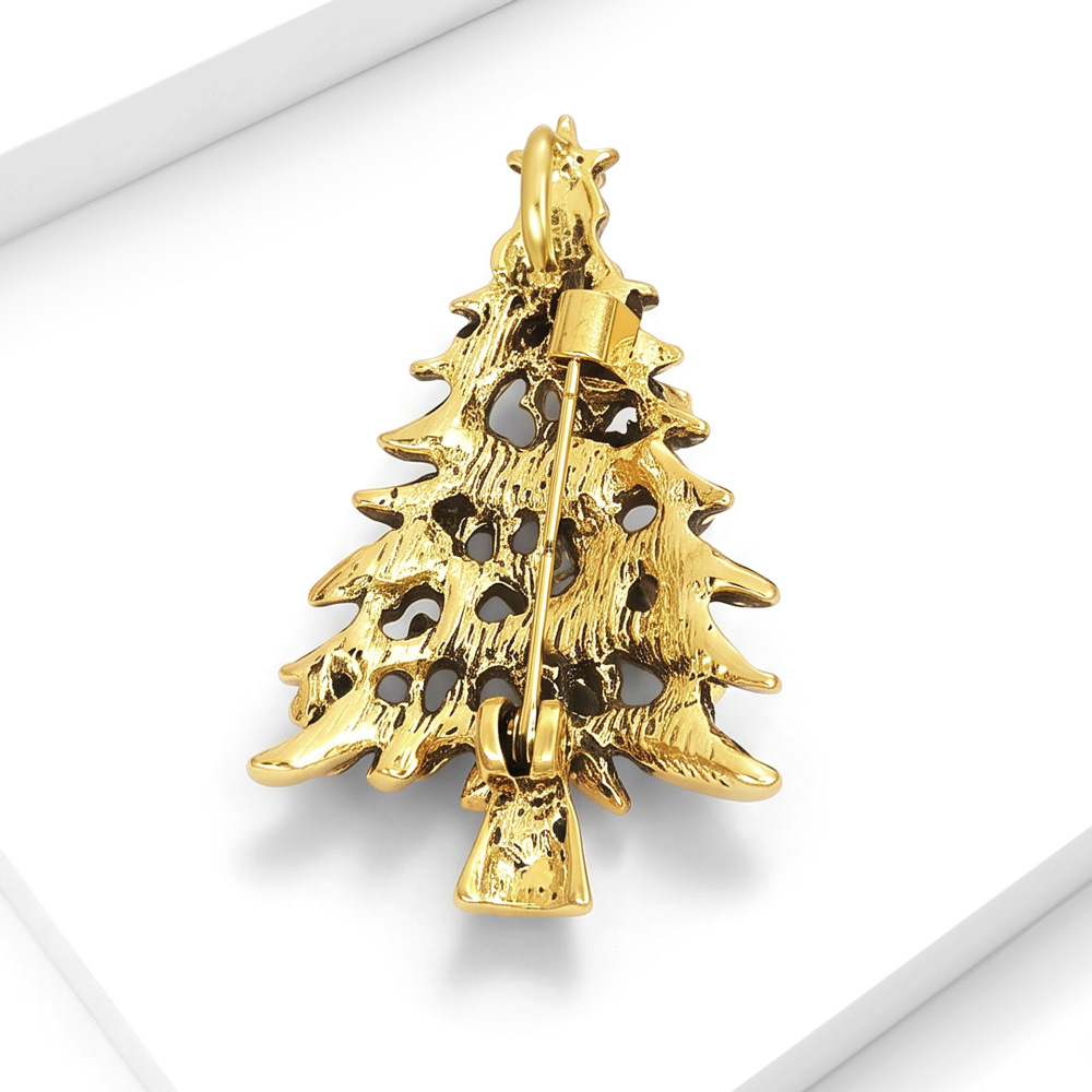 Broches Ethniques En Métal Et Strass Pour Noël Et Les Vacances Image2