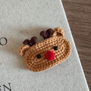 Pinces À Cheveux En Coton Tissé, Collection Ethnique, Motif Animaux Mignons, Style Dessin Animé, Pour Noël h5 