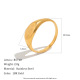 Couleur or/Taille de bague 7/Style 2 Image5