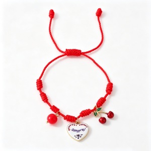 Bracelet Tressé Pour Femme, Collection Romantique, Motif Cœur Et Fleur Irrégulière, En Acier Inoxydable, Étanche, Couleur Or. h5