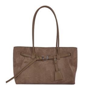 Sac Cabas Femme En Daim Uni Style Old Money h5 