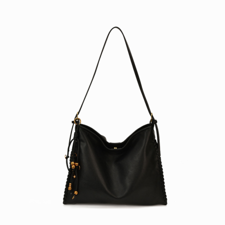 Sacs À Bandoulière Carrés Pour Femmes, Style Décontracté, Avec Détails Métalliques, Couleur Unie Et Pompon, En Pu Tissé. 2