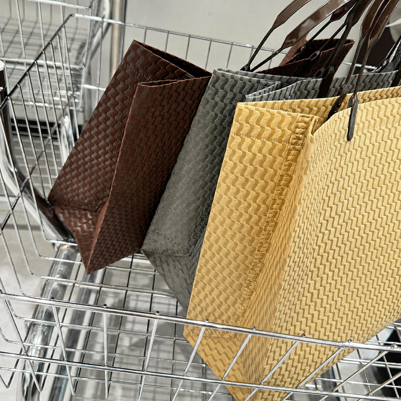 Sacs Cabas Carrés Pour Femmes, Style Minimaliste, Couleur Unie, En Polypropylène. Image6