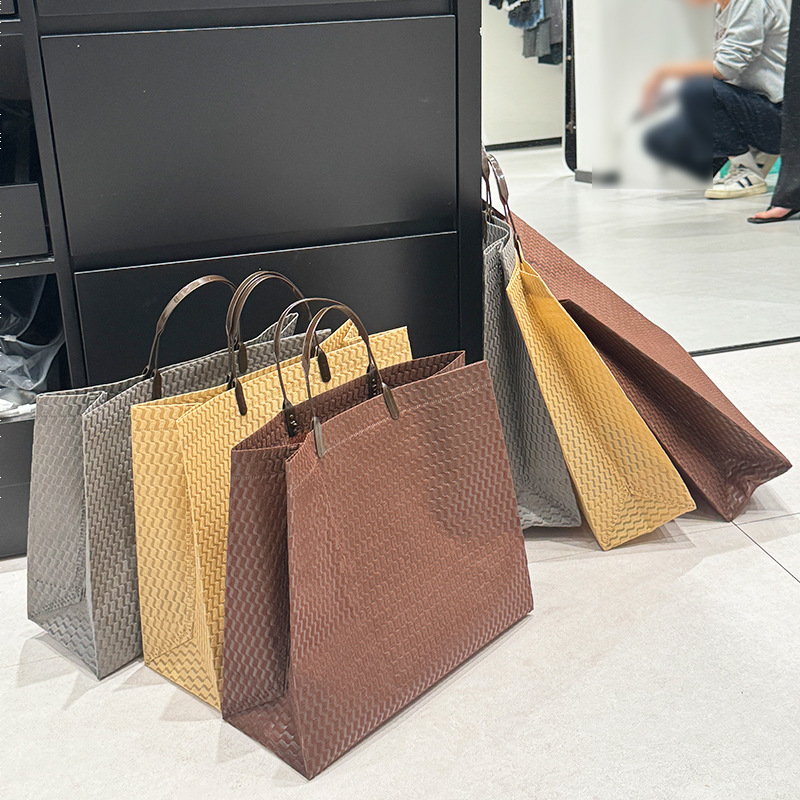 Sacs Cabas Carrés Pour Femmes, Style Minimaliste, Couleur Unie, En Polypropylène. Image3