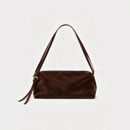 Sacs À Bandoulière Carrés En Daim Uni, Style Minimaliste 2