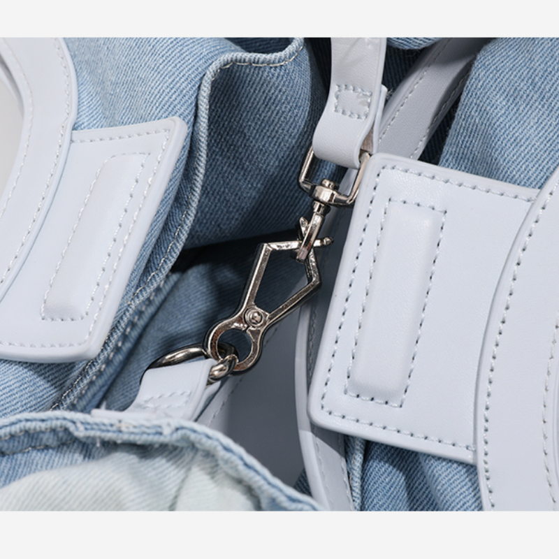 Sacs Fourre-Tout Pour Femmes En Coton, Style Décontracté, Couleur Unie Ou Dégradée Image8