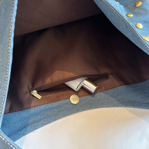 Sacs À Bandoulière Carrés Pour Femmes En Coton Uni, Style Décontracté, Ornés De Clous Et De Détails Métalliques. h5 Image7