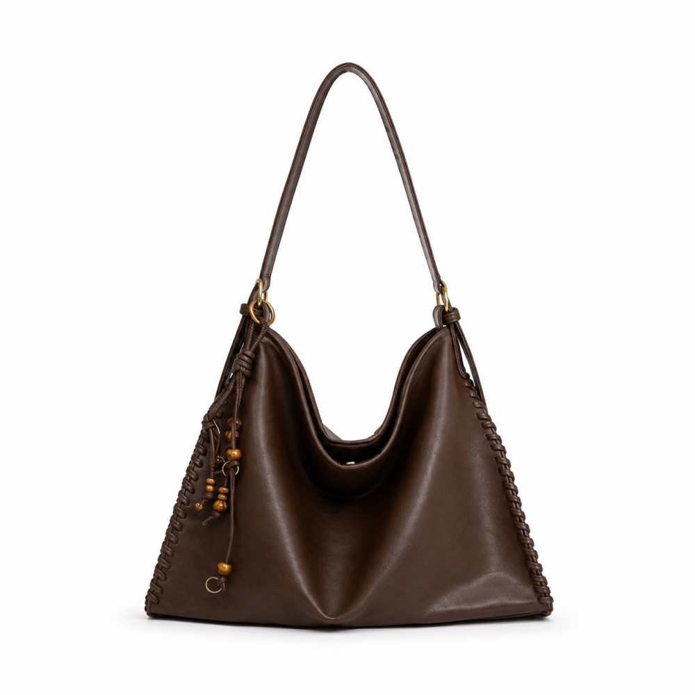 Sacs À Bandoulière Carrés Pour Femmes, Style Décontracté, Avec Détails Métalliques, Couleur Unie Et Pompon, En Pu Tissé. 