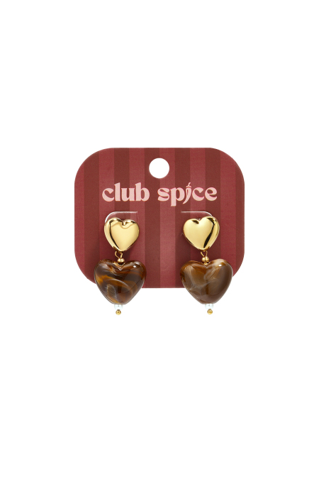 Boucles D'Oreilles Pendantes En Acier Inoxydable En Forme De Cœur, Collection Daily Simple, Bijoux Pour Femmes 2