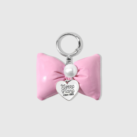 Porte-Clés Simple Series Daily Letter En Alliage De Cerisier Avec Nœud Papillon Et Motif Cerise