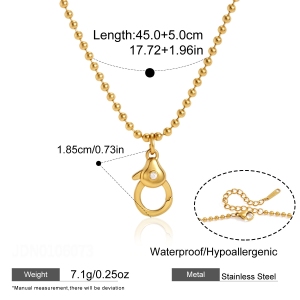 Pendentifs Pour Femmes En Acier Inoxydable Étanche Couleur Or À Faire Soi-Même h5 