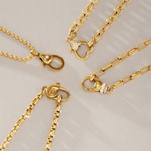 Pendentifs Pour Femmes En Acier Inoxydable Étanche Couleur Or À Faire Soi-Même h5 Image2