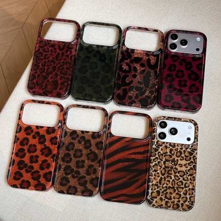 Coques De Téléphone À Imprimé Léopard Et Motifs Animaux, Style Rétro Simple 2