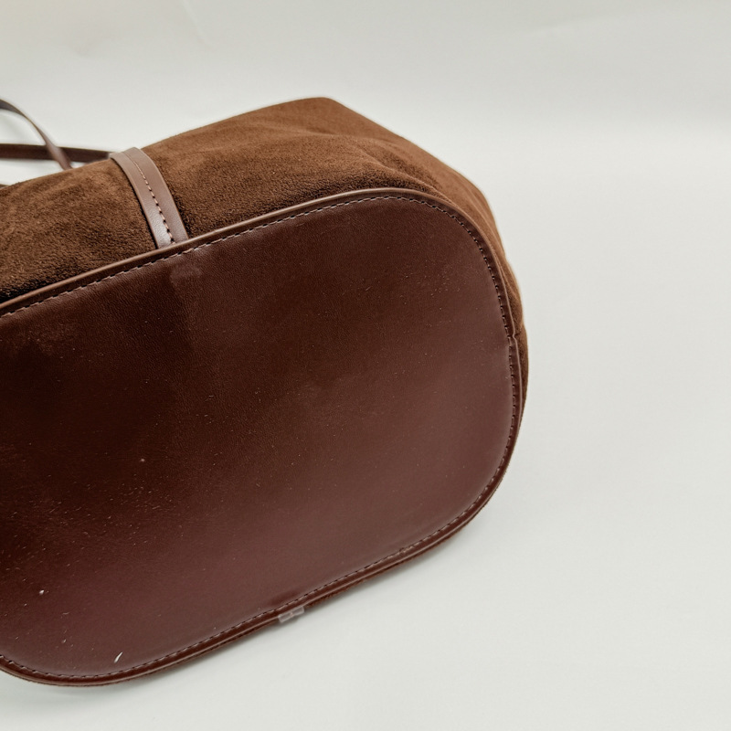 Sacs Cabas Minimalistes En Daim Uni Pour Femmes h5Image5