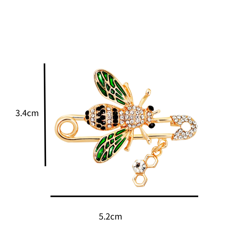 Broches De Luxe Quotidiennes En Alliage De Couleurs Mélangées Et Strass, Motif Animal. 