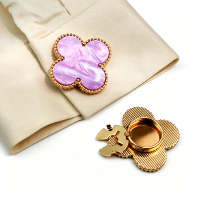 Boutons De Manchette Simple Series Daily Color Solide Trèfle Coquillages