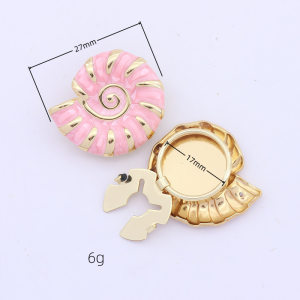 Boutons De Manchette Simple Series Daily Color Solid Style Oceanic Shell Alloy h5 Image5