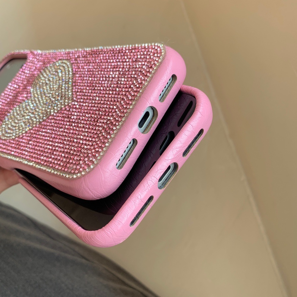 Coques De Téléphone Magnifiques En Strass En Forme De Cœur Et De Couleurs Assorties h5Image7
