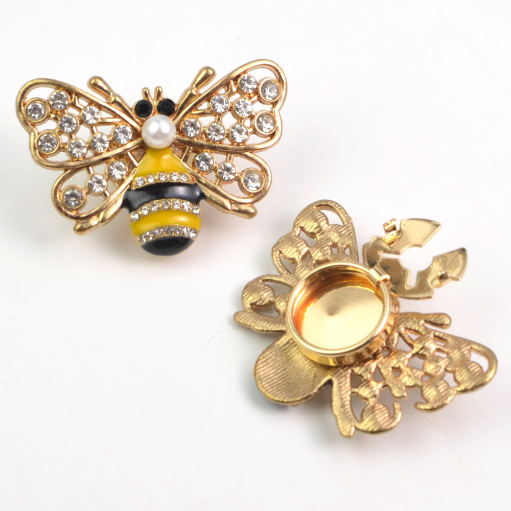 Boutons De Manchette En Métal Strass, Motif Animal Mignon, Collection De Luxe Image3