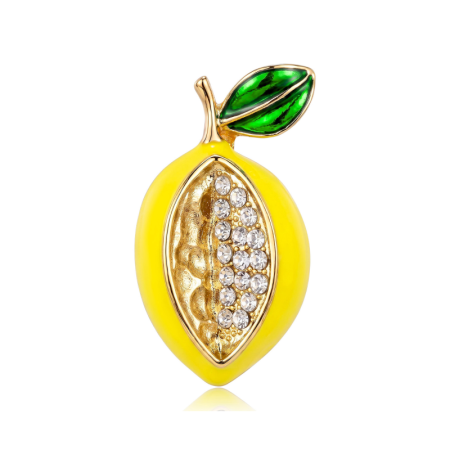 Broches En Métal Et Strass De La Collection Simple Daily Fruit