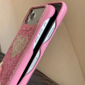 Coques De Téléphone Magnifiques En Strass En Forme De Cœur Et De Couleurs Assorties h5 Image8
