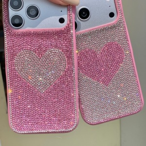 Coques De Téléphone Magnifiques En Strass En Forme De Cœur Et De Couleurs Assorties h5 Image9