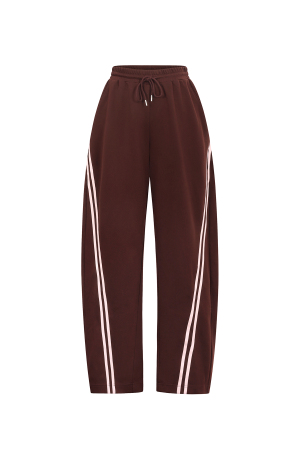 Pantalon Droit À Rayures Décontractées, Sans Rayures, En Fibre De Polyester (Polyester). h5 Image5
