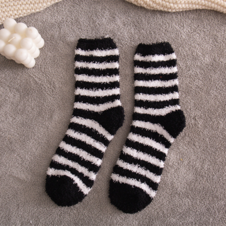 Chaussettes Mi-Mollet À Rayures Basiques Slight Bounce