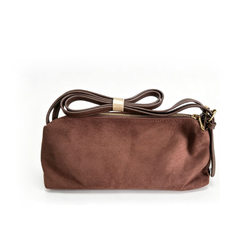 Sacs À Bandoulière Carrés En Daim Uni, Style Minimaliste