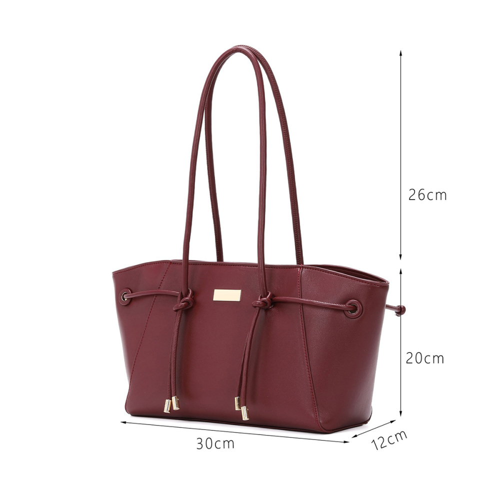 Sac Cabas Minimaliste Pour Femme En Pu Uni Image4