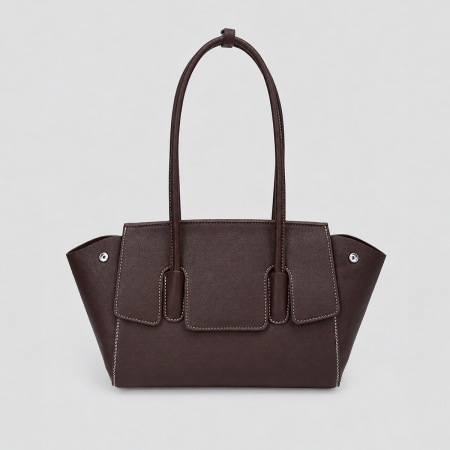 Sac Fourre-Tout Femme En Pu Uni Style Bureau
