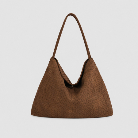 Sacs À Bandoulière Minimalistes En Daim Tissé Uni
