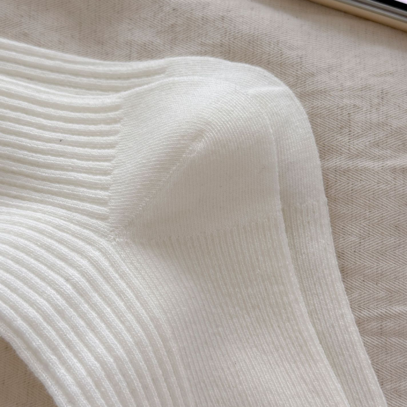 Chaussettes Mi-Mollet Basiques Pour Femmes, Légèrement Rebondissantes, De Couleur Unie Image6
