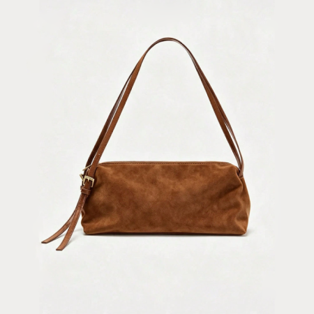 Sacs À Bandoulière Carrés En Daim Uni, Style Minimaliste 2