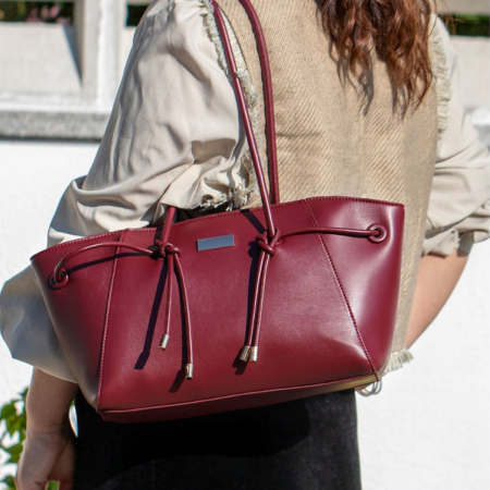 Sac Cabas Minimaliste Pour Femme En Pu Uni 2