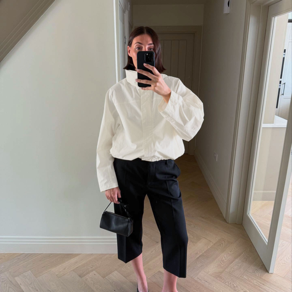 Vestes Et Manteaux Décontractés En Nylon, Couleur Unie, Coupe Ample Image2