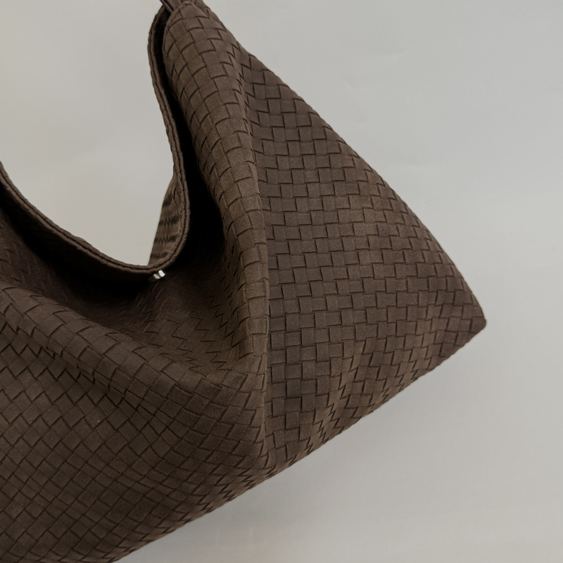 Sacs À Bandoulière Minimalistes En Daim Tissé Uni h5Image5
