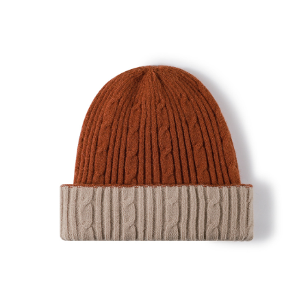 Bonnet En Laine Et Polyester Simple Series Daily De Couleur Mélangée