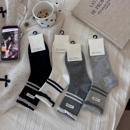Chaussettes Mi-Mollet À Rayures Basiques Slight Bounce 2