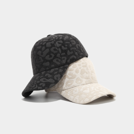 Casquette De Baseball Rétro Imprimé Léopard En Polyester De La Série Simple