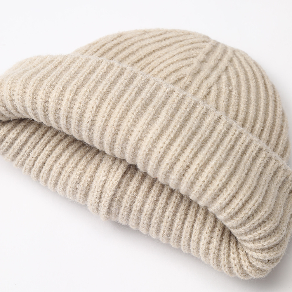 Bonnet Simple Series Sweet Bow Knot Couleur Unie En Laine Mélangée Polyester Image3