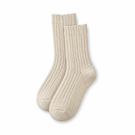 Chaussettes Mi-Mollet Basiques À Léger Rebond Pour Femmes, Couleur Unie