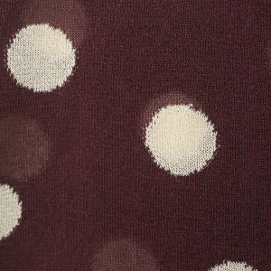 Pull En Maille Transparente À Pois Rétro Élégant Et Coupe Ajustée h5 Image5