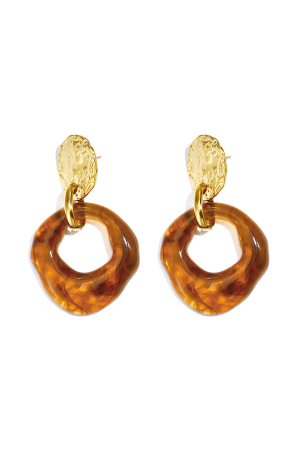 Boucles D'Oreilles Pendantes En Acier Inoxydable, Forme Irrégulière, Collection Simple Daily Simple, Bijoux Pour Femmes h5 