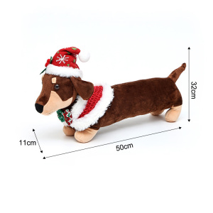 Adorable Poupée De Noël En Forme De Teckel h5