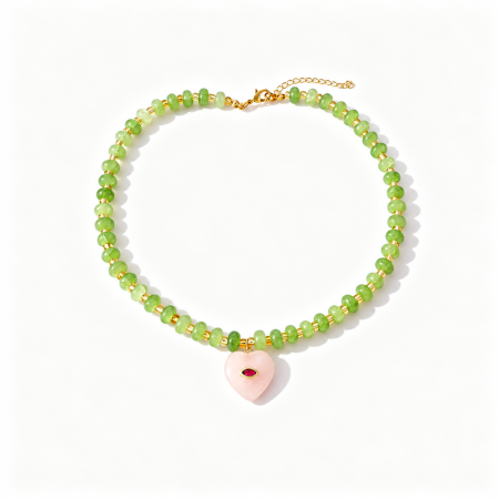 Colliers De Perles Pour Femmes, Collection Romantique Sweet Heart, En Pierres Naturelles